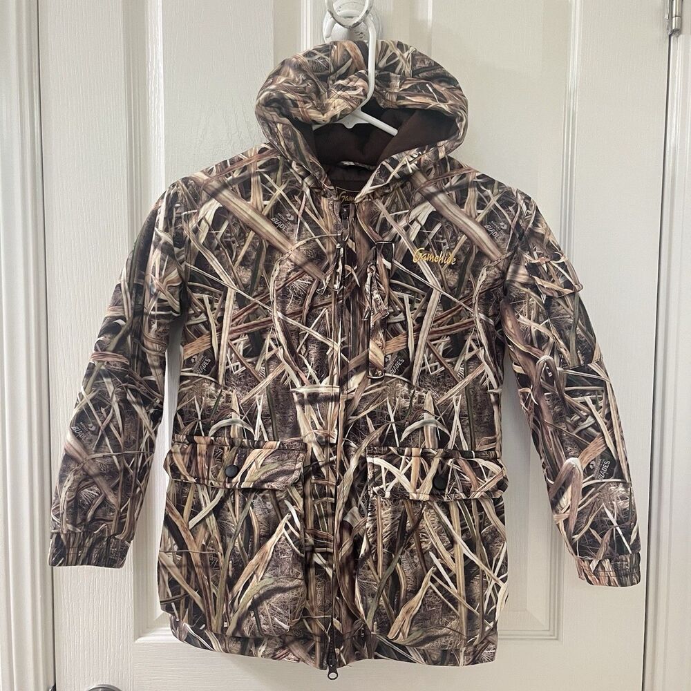 Gamehide Youth Tundra Jacket Mossy Oak Shadow Grass Blades KPJ Size Small 8-10